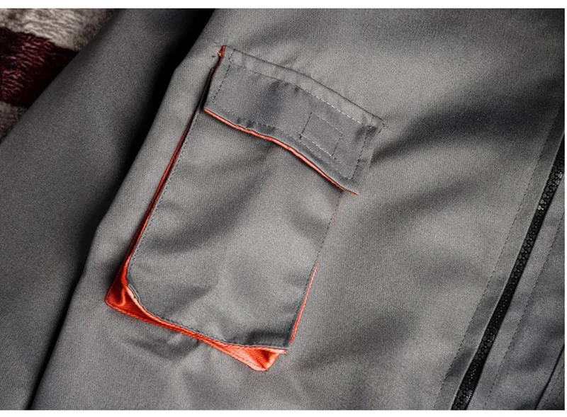 New Men's Long-Sleeved Overalls with Zipper Pocket Jumpsuit Fashion Labor Casual Work Clothes Plus Size S-4xl