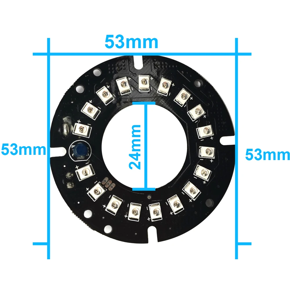 JIENUO Nightvision LED CCTV Accessories Infrared Light 18 IR Board for Surveillance Security Camera IP CCD AHD Cam Night Vision