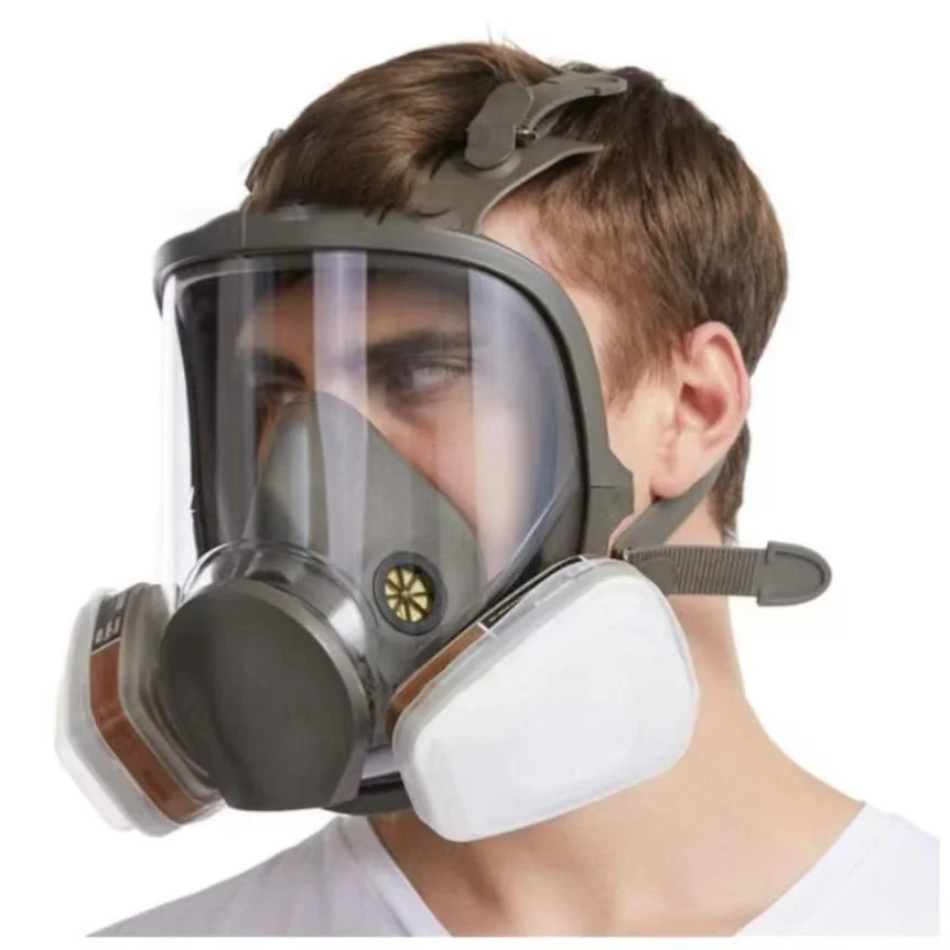 6800 Gas Mask Anti-Fog Full Face Respirator Industrial Painting Spraying Respirator Safety Work Filter Formaldehyde Protection