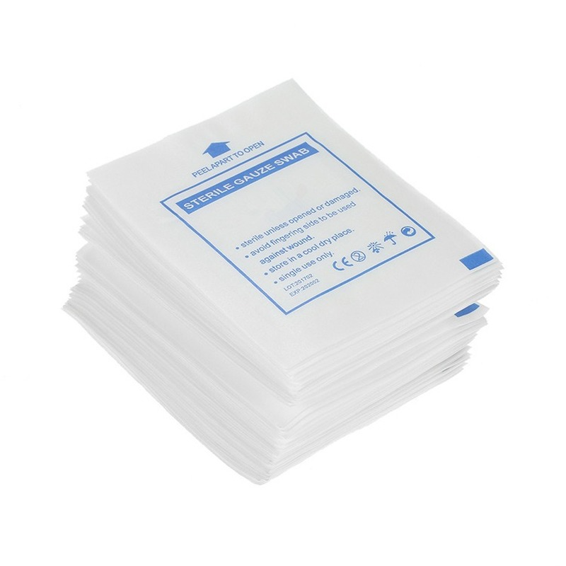 10pcs/lot Gauze Pad Cotton First Aid Waterproof Wound Dressing Sterile Gauze Pad Wound Care Supplies