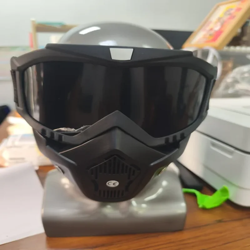 Goggles Full Face Hd Transparent Fog-proof Sand-proof Electric Welding Protective Glasses Versatile Breath-proof Windproof Mask