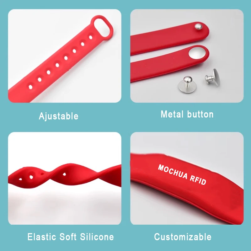 Digital Business Card Wristband- Smart NFC Networking Card for Social Media Sharing & Instant Contact - Touch Sharing