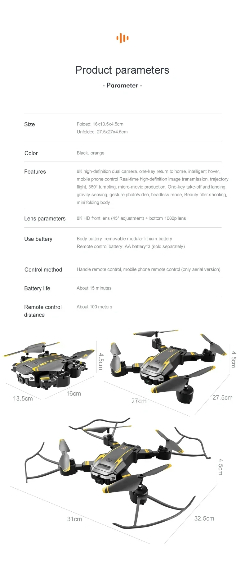 Outdoor G6 Drone 5G Professional 8K HD Aerial Photography Omnidirectional Obstacle Avoidance Quadrotor Distance 10000M