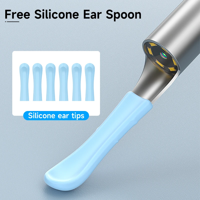Visual Wireless Otoscope Ultra Thin 4.2MM Camera HD 1080P Ear Scope WiFi Endoscope for IOS/Android with Ear Wax Cleaning Tools