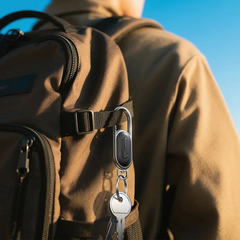 E91J Mini GPS Tracker SmartTag Keychain Compatible with iOS Find My App Anti-Lost Locator for Pet Dog Cat Child Car Key Wallet