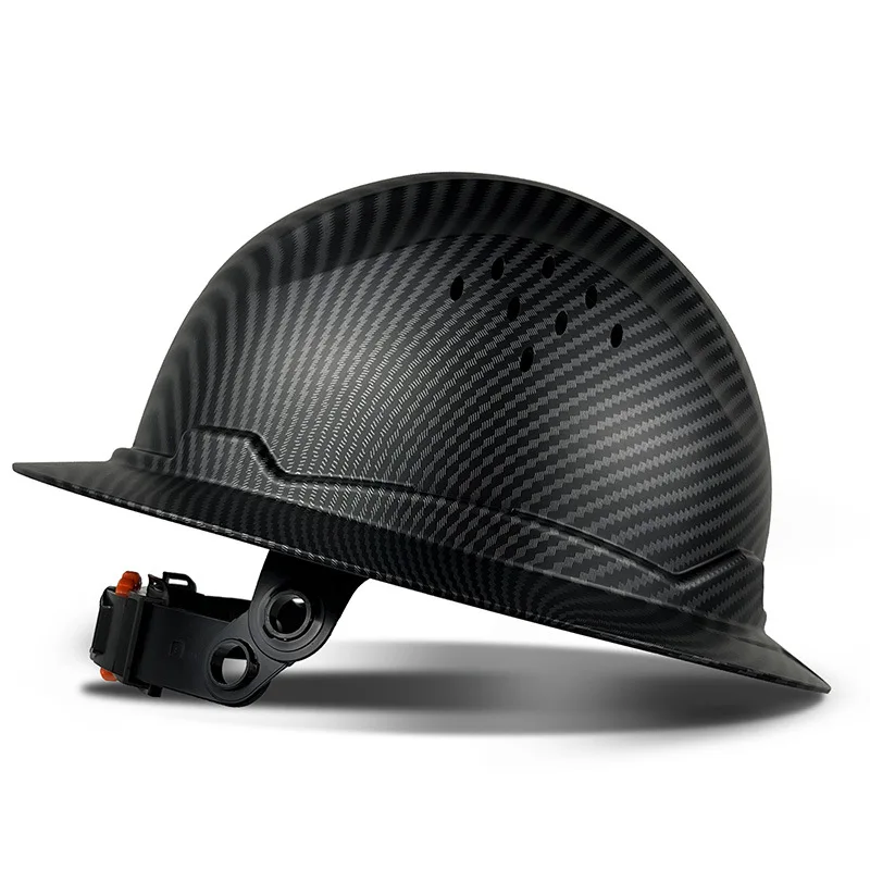 Aolamegs Skull Pattern Full Brim Hard Hat For Engineer Construction Safety Helmet HDPE HardHat Lining 6 Point Breathable ANSI
