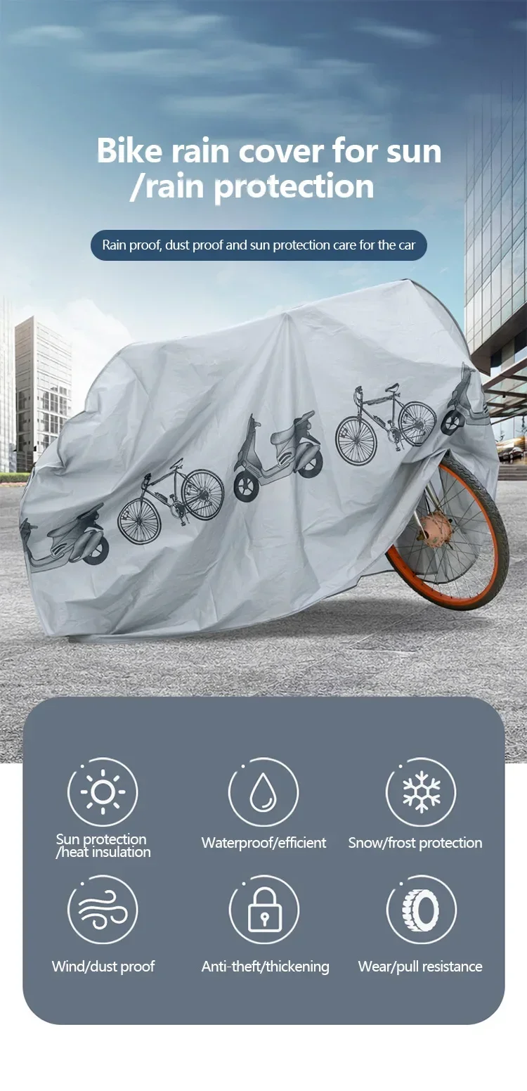 Bicycle Gear Waterproof Raincover Bike Cover Outdoor Sunshine Cover MTB Bicycle Case Cover Bike Gear Bike Accessories