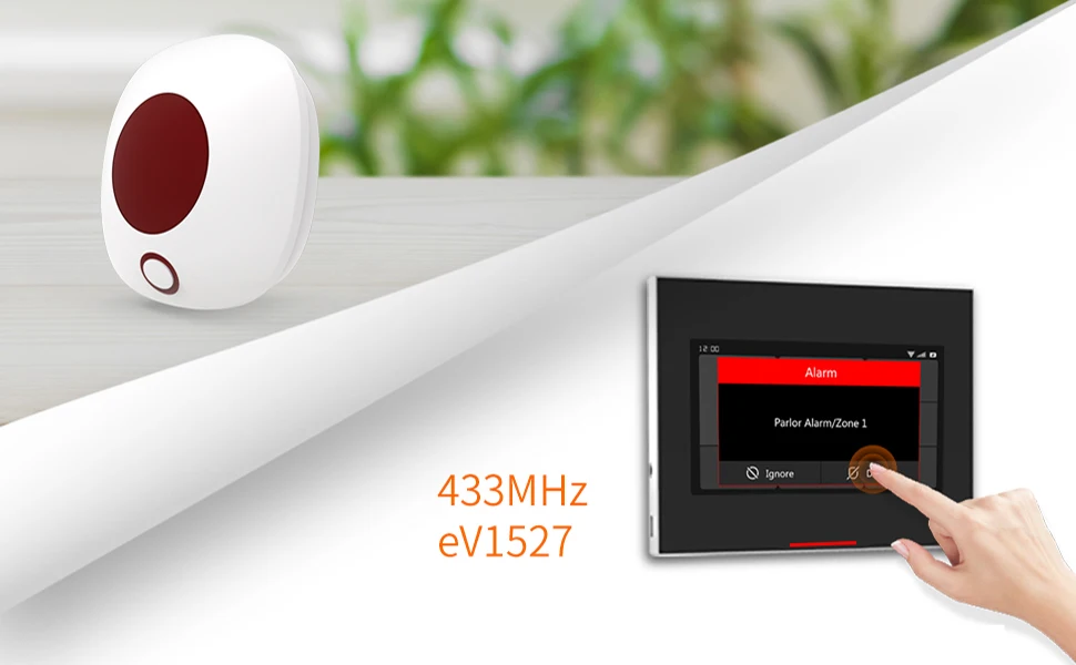 Staniot 433Mhz Wireless Security Protection Indoor Siren GSM Home Security Alarm System Light Flash Strobe High Decibel Alarms