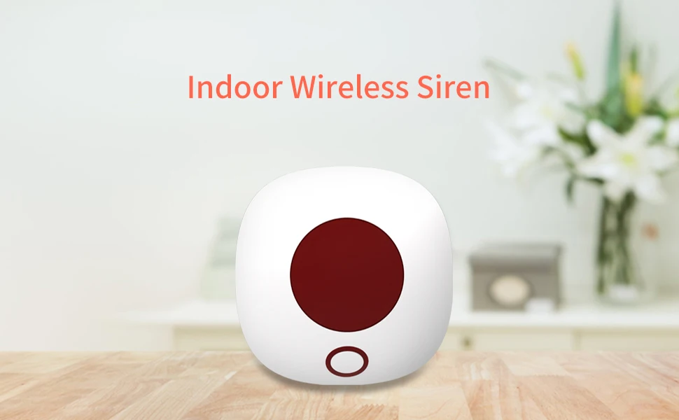 Staniot 433Mhz Wireless Security Protection Indoor Siren GSM Home Security Alarm System Light Flash Strobe High Decibel Alarms