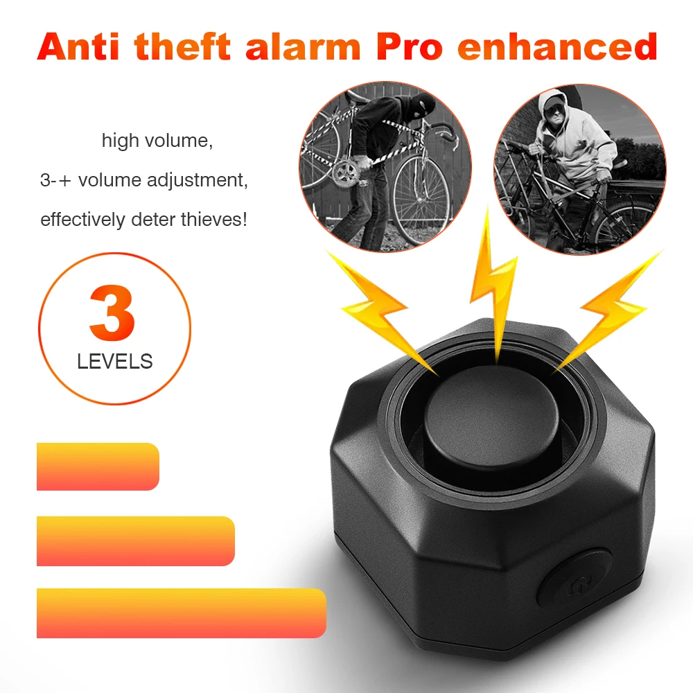 New Bicycle Alarm Wireless Waterproof Motorcycles Scooter Bike Anti Theft Alarm Security Protection Vibration Burglar Alarm