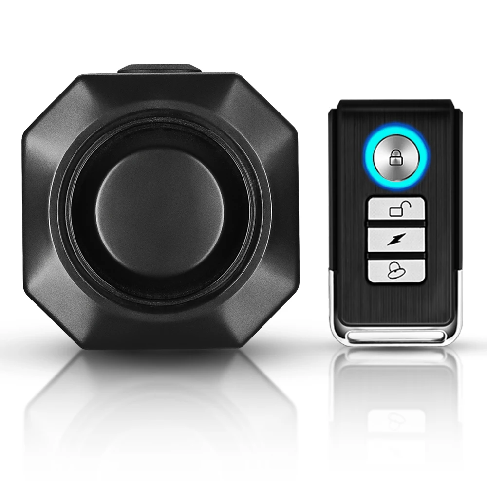 New Bicycle Alarm Wireless Waterproof Motorcycles Scooter Bike Anti Theft Alarm Security Protection Vibration Burglar Alarm