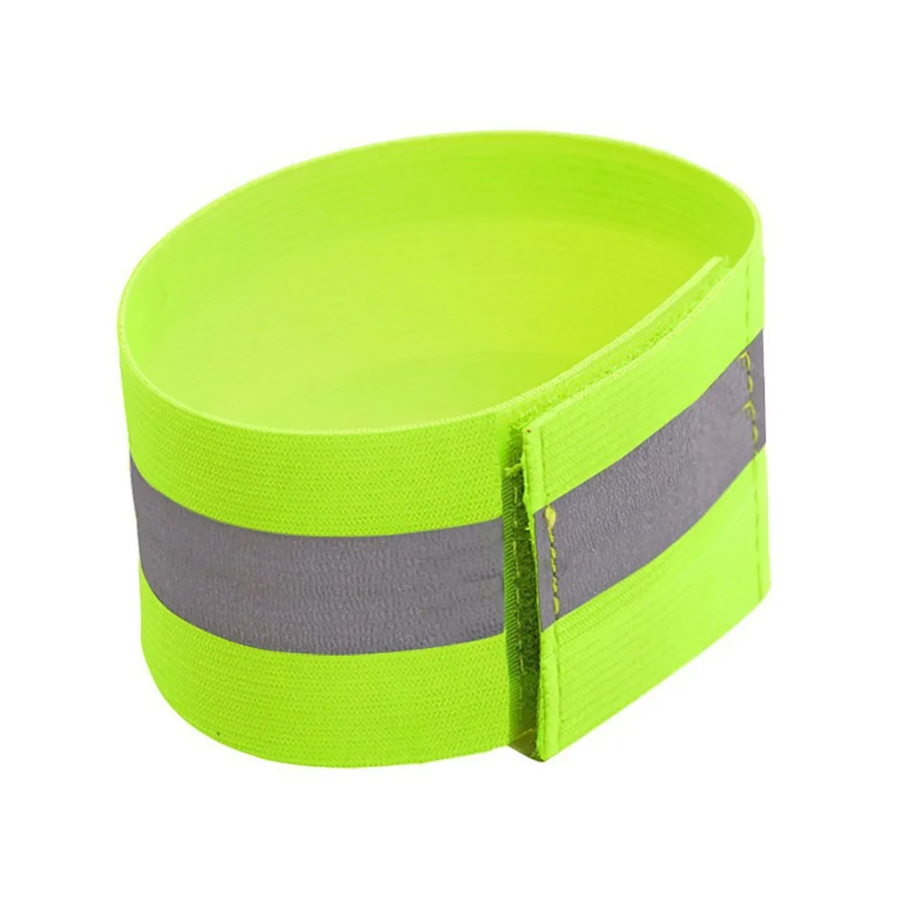 2pc Reflective Bands Safety Flashing Armband Belt Glow in the dark Bracelet for Night Jogging Walking Biking Cycling Running