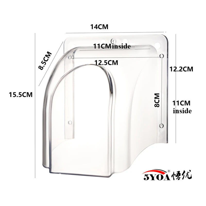 Waterproof Plastic Rain Cover for RFID Access Control Keypad Fingerprint Controller Wifi Door Bell Rainproof Shell Protector