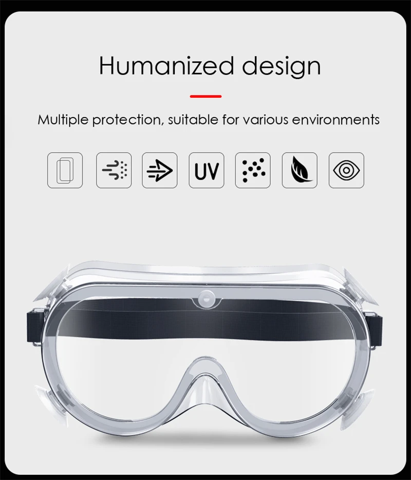 motorcycle Protective Safety Glasses Work Eye Anti-Fog Antisand windproof Anti Dust Saliva Goggles Eye Protection Soft PM033