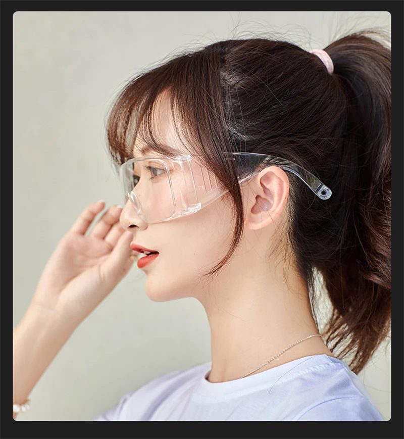motorcycle Protective Safety Glasses Work Eye Anti-Fog Antisand windproof Anti Dust Saliva Goggles Eye Protection Soft PM033