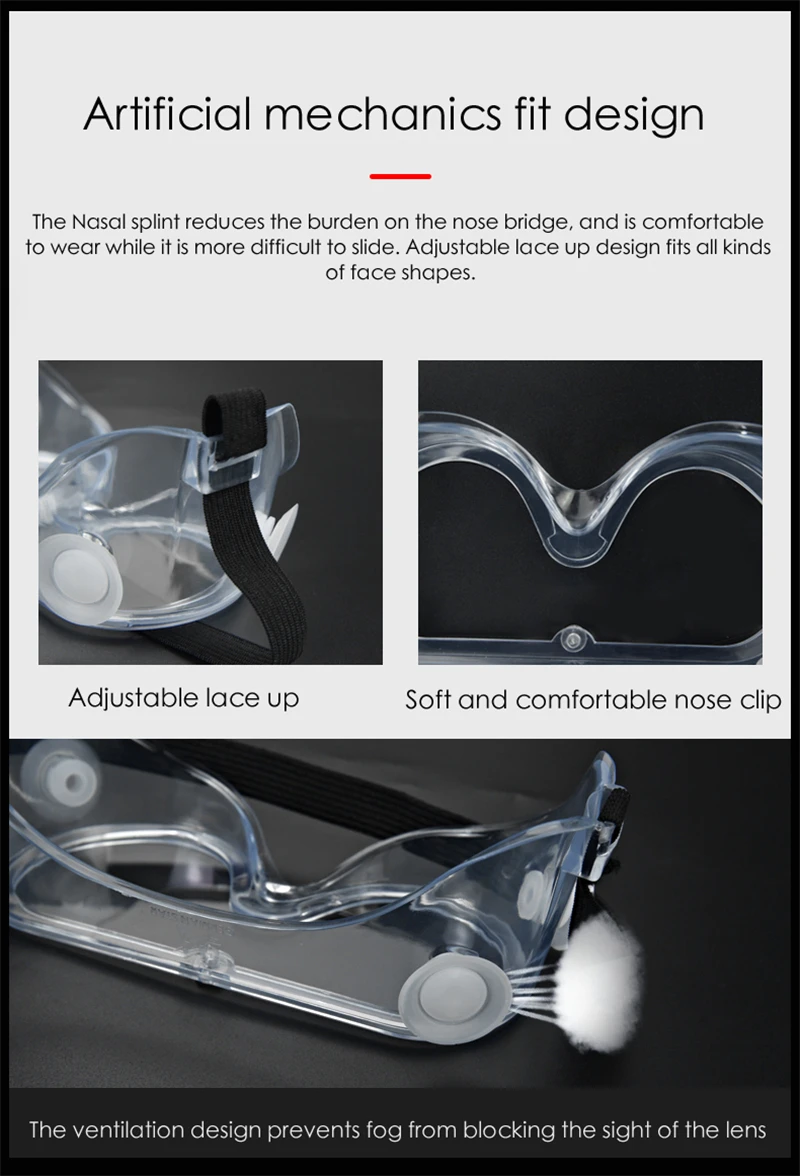 motorcycle Protective Safety Glasses Work Eye Anti-Fog Antisand windproof Anti Dust Saliva Goggles Eye Protection Soft PM033