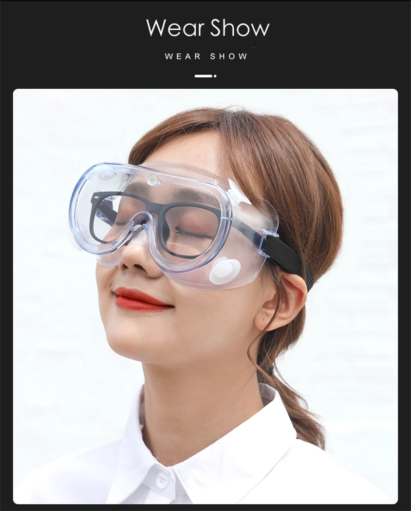 motorcycle Protective Safety Glasses Work Eye Anti-Fog Antisand windproof Anti Dust Saliva Goggles Eye Protection Soft PM033