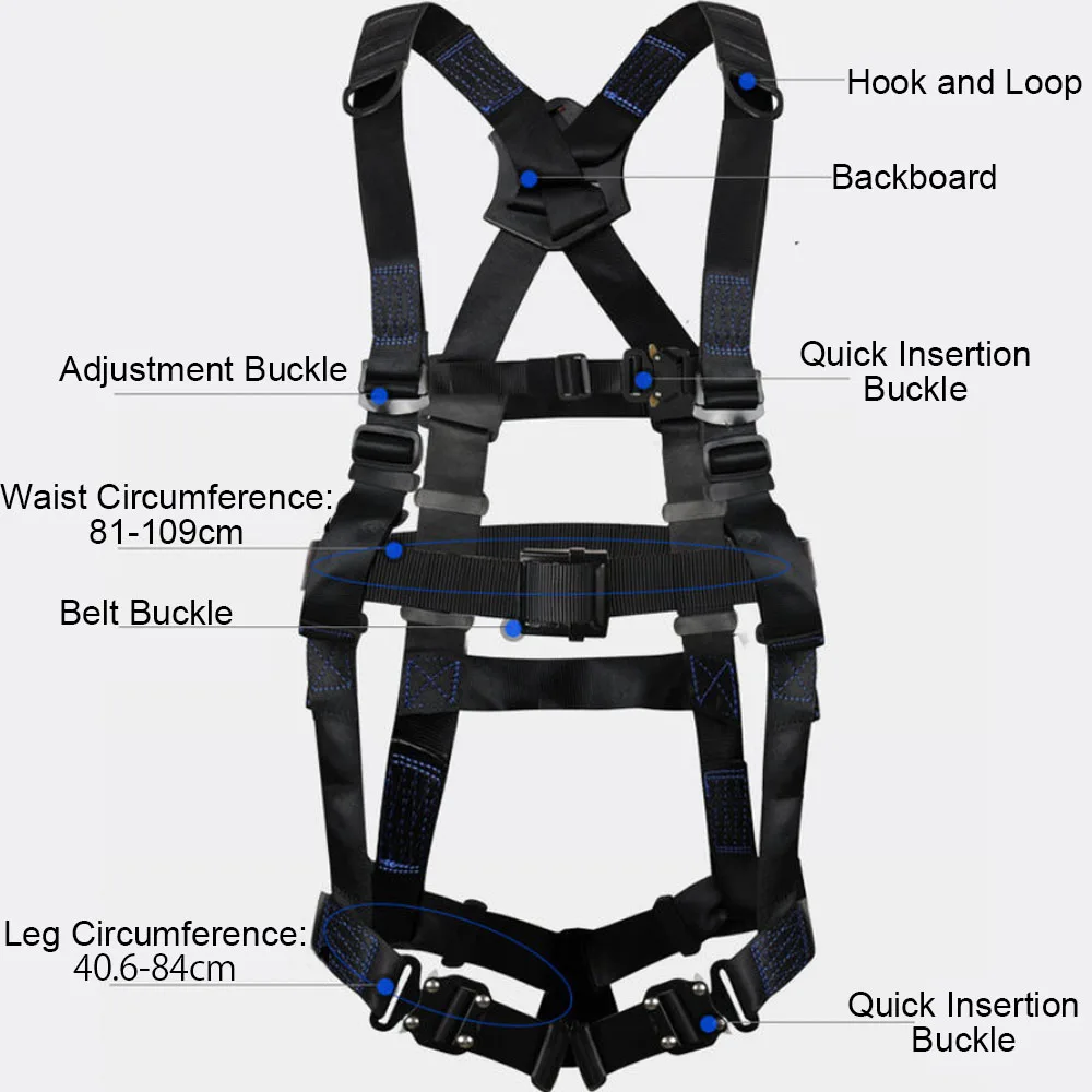 High-altitude Work Harness Five Point Safety Belt Outdoor Rock Climbing Training Electrician Construction Protective Equipment