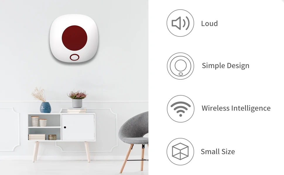 Staniot Indoor Wireless Siren 433Mhz Burglar Home Security Alarm System Waterproof Flash Strobe High Decibel Loudspeaker