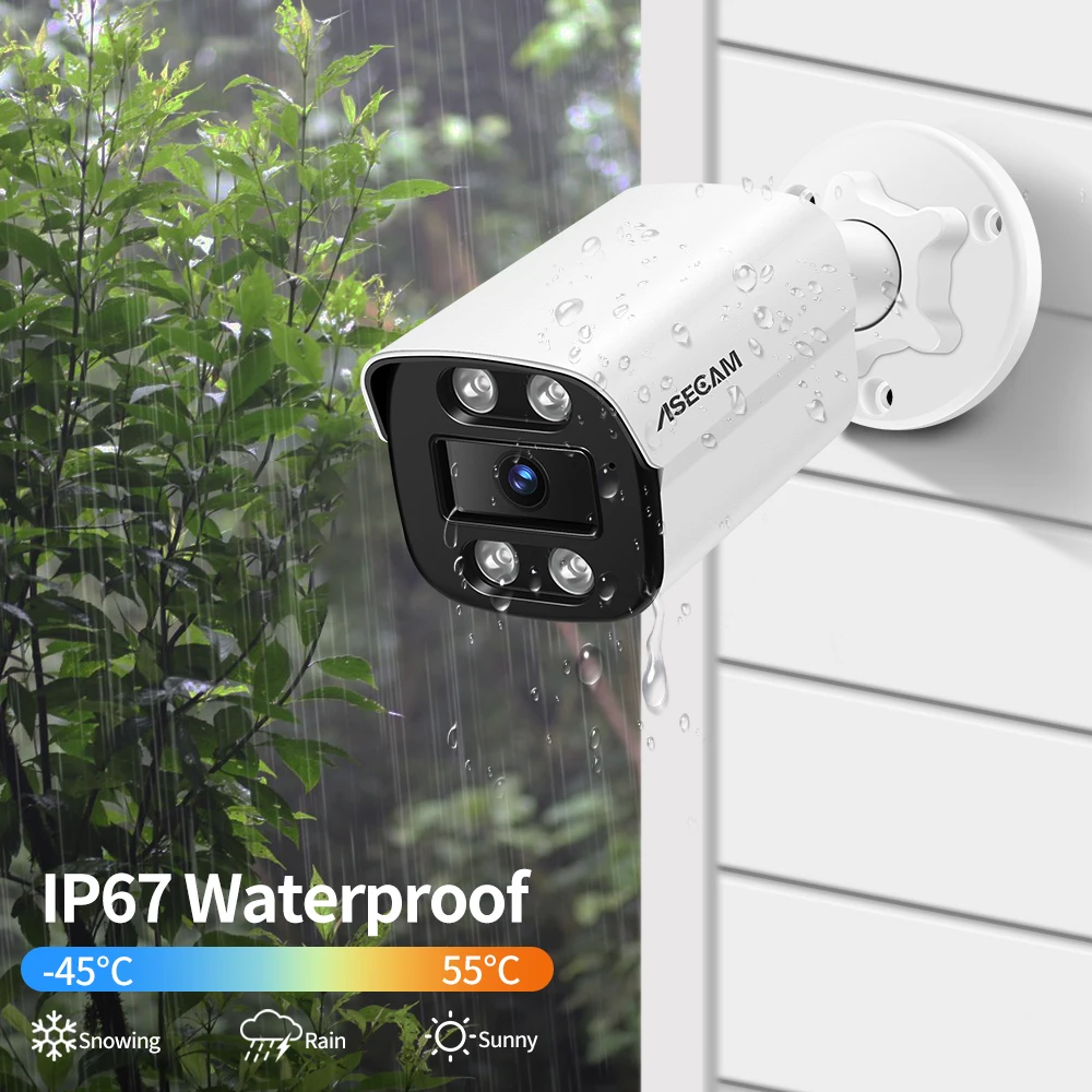 8MP 4K IP Camera Outdoor Ai Face Detection H.265 Onvif RTSP Color Night Vision POE Human Audio Security Camera Xmeye