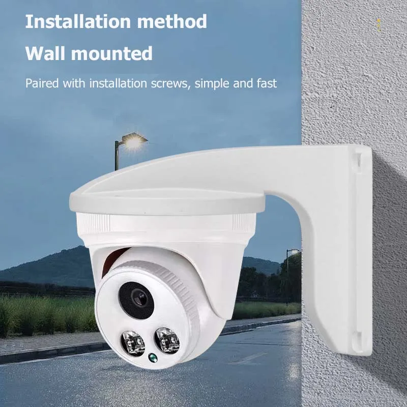 Surveillance Dome Camera Bracket Accessories Thickening Plastic L Type Durable Wall Mount Indoor Outdoor Cable Storage Box