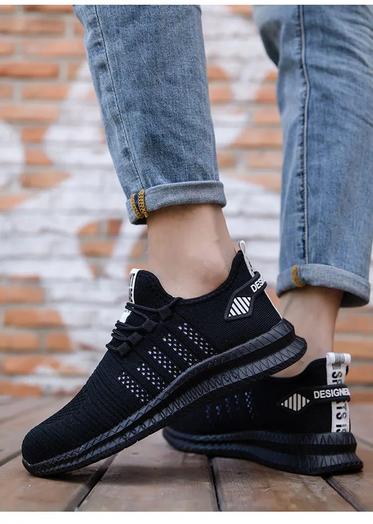Work Safety Shoes Summer Breathable Men Air Cushion Work Protective Shoes Sneakers Anti-Puncture Work Shoes Male Steel Toe Shoes