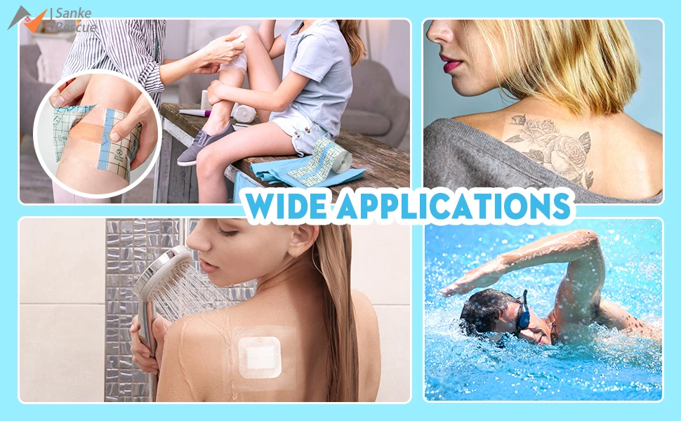 Tattoo Aftercare Waterproof Bandage Roll Transparent Film Dressing Second Skin Healing Protective Clear Adhesive for Tattoo