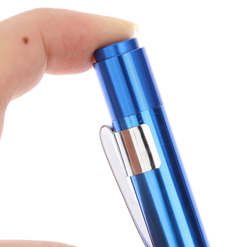 1PC LED Flashlight Work Light First Aid Pen Light Torch Lamp Pupil Gauge Measurement Portable Medical Pen Light