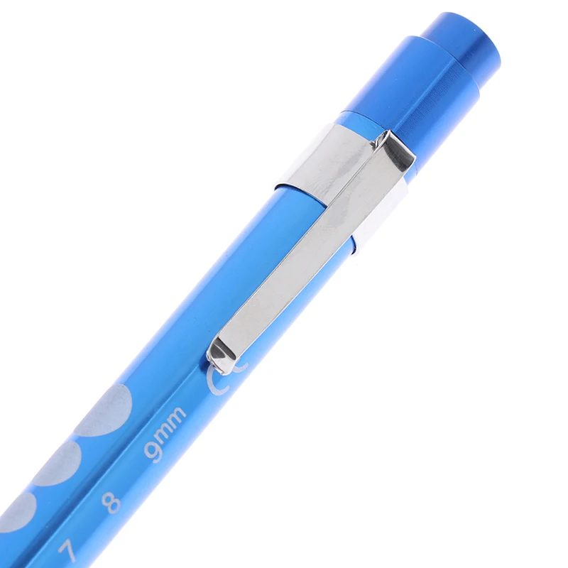 1PC LED Flashlight Work Light First Aid Pen Light Torch Lamp Pupil Gauge Measurement Portable Medical Pen Light