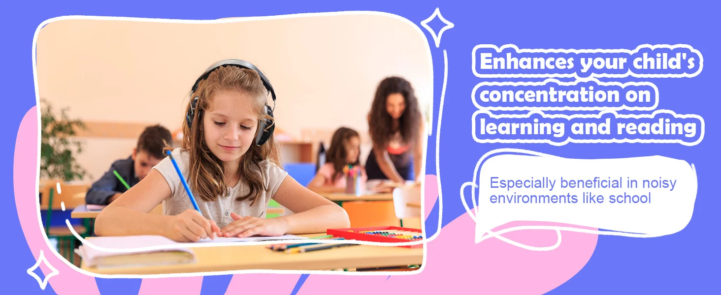 ZOHAN Kids Ear Protection Earmuff Adjustable Muffs Safety Noise-proof Ear Defenders for Toddler Autism Children Outdoor Sleeping
