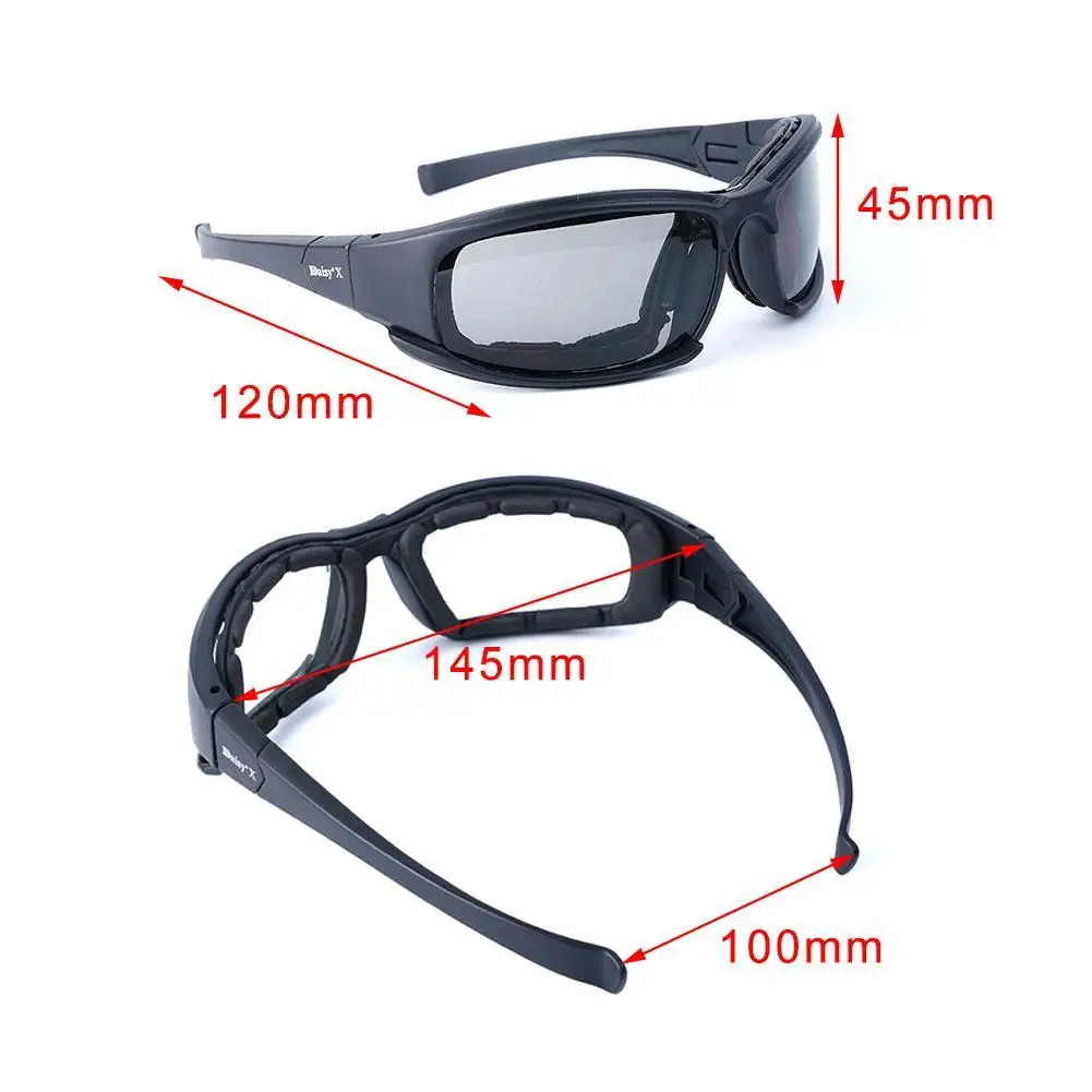 Daisy Tactical Polarized Glasses Outdoor Sport Goggles Sunglasses with 4 Lens Original Box Men Shooting Hiking Eyewear
