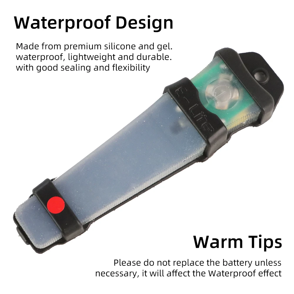 BOOIU Tactical FMA Helmet Safety Flashing Light IR Strobe Waterproof Outdoor Survival Signal Light Hiking Identification Lamp