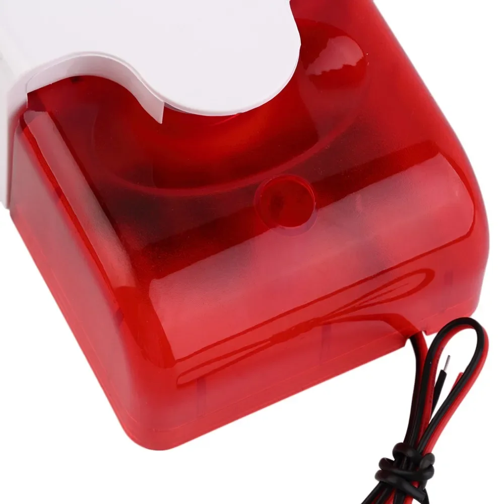 Heavy Duty Strobe Alarm Siren Kit - 120dB LED Flash, Wide Voltage 5-220V for Indoor/Outdoor Home Security Burglar Systems