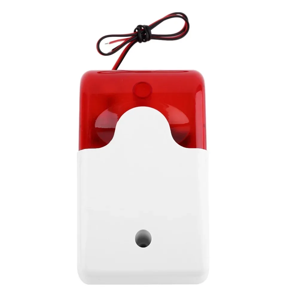 Heavy Duty Strobe Alarm Siren Kit - 120dB LED Flash, Wide Voltage 5-220V for Indoor/Outdoor Home Security Burglar Systems