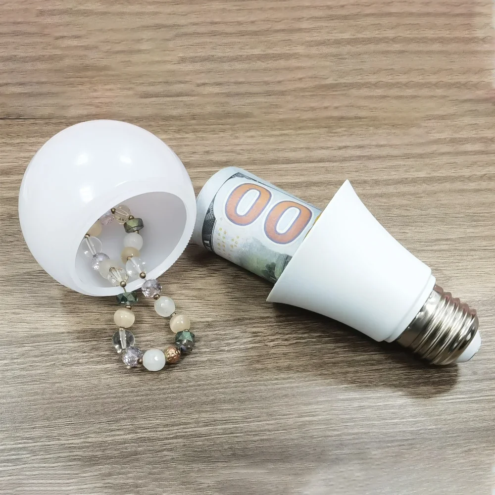 Sight Secret Light Bulb Home Diversion Stash Can Safe Container Hiding Spot Hidden Storage Secret Compartment