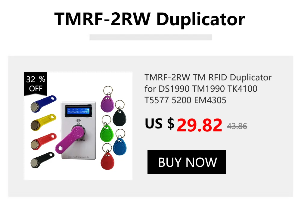 100pcs TM1990A F5 DS1990A Dallas iButton TM Card with Key Handle DS1990A-F5 Non-Magnetic Access Control Electronic Lock Key Tag