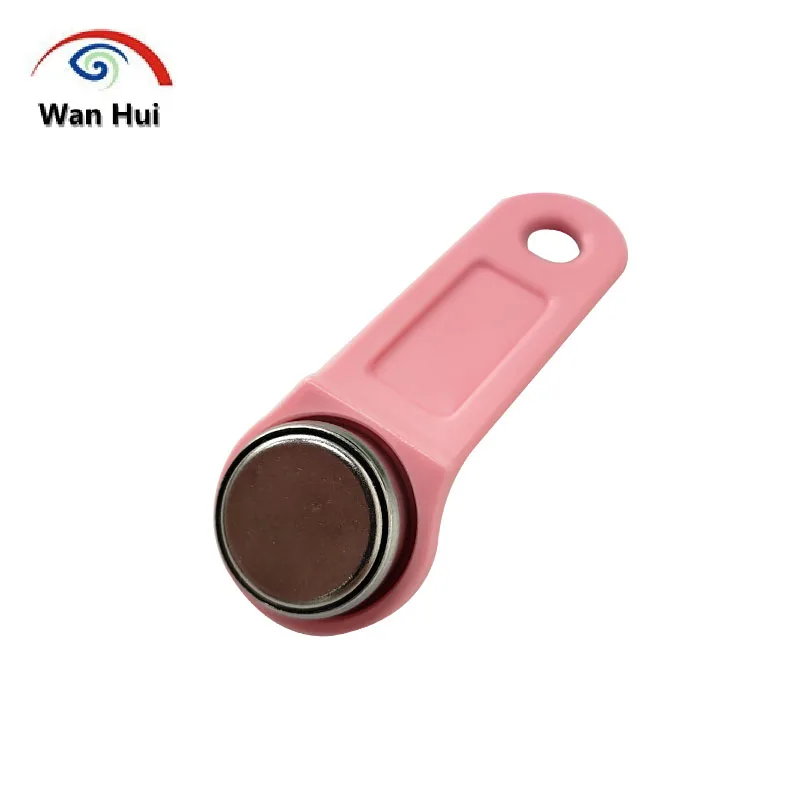 100pcs TM1990A F5 DS1990A Dallas iButton TM Card with Key Handle DS1990A-F5 Non-Magnetic Access Control Electronic Lock Key Tag