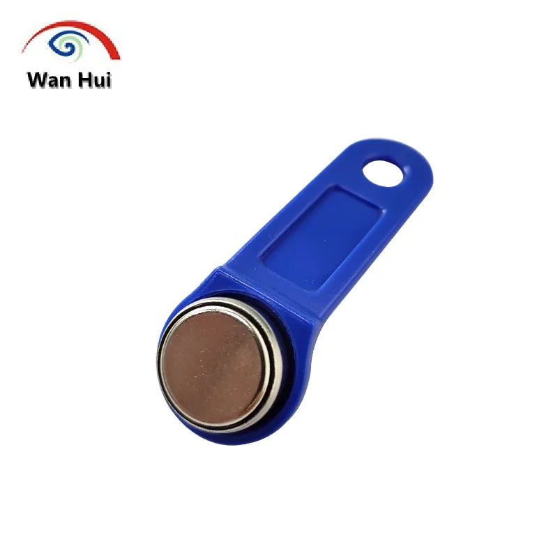 100pcs TM1990A F5 DS1990A Dallas iButton TM Card with Key Handle DS1990A-F5 Non-Magnetic Access Control Electronic Lock Key Tag