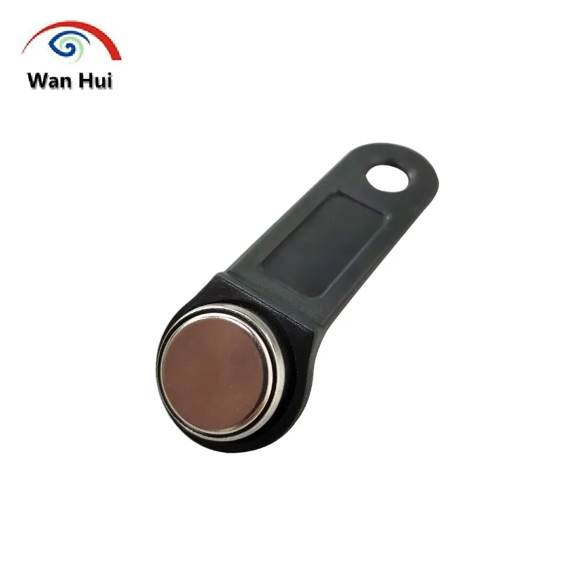 100pcs TM1990A F5 DS1990A Dallas iButton TM Card with Key Handle DS1990A-F5 Non-Magnetic Access Control Electronic Lock Key Tag