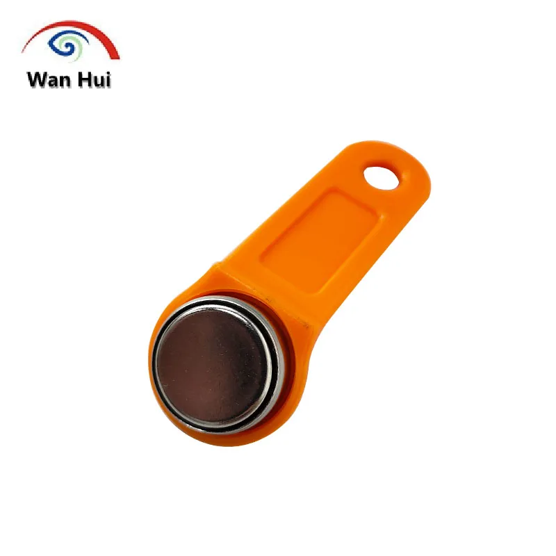 100pcs TM1990A F5 DS1990A Dallas iButton TM Card with Key Handle DS1990A-F5 Non-Magnetic Access Control Electronic Lock Key Tag