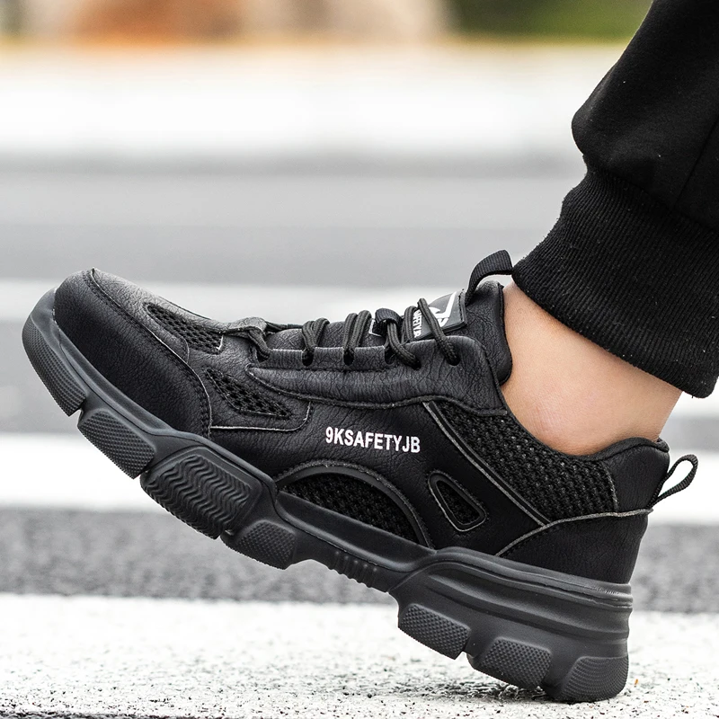New Unisex Safety Shoes Men Work Sneakers Indestructible Safety Boots Women Shoes Men Steel Toe Shoes Sport Style