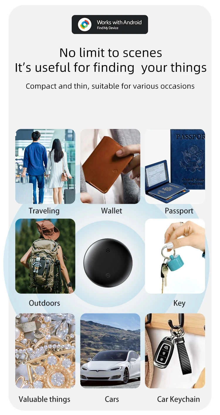 Google Antilost Android Gps Portable Tag GPS Tracker Sim With Battery Anti-Lost Alarm Security Alarm Gps For Motorcycle For A Do