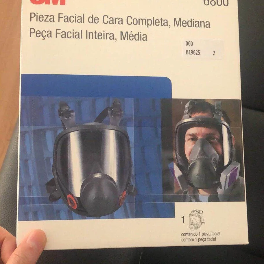 1Pc 6800 Chemical Gas Mask Original Dustproof Respirator Paint Pesticide Spray Silicone Full Face Filters Protection Safety Work