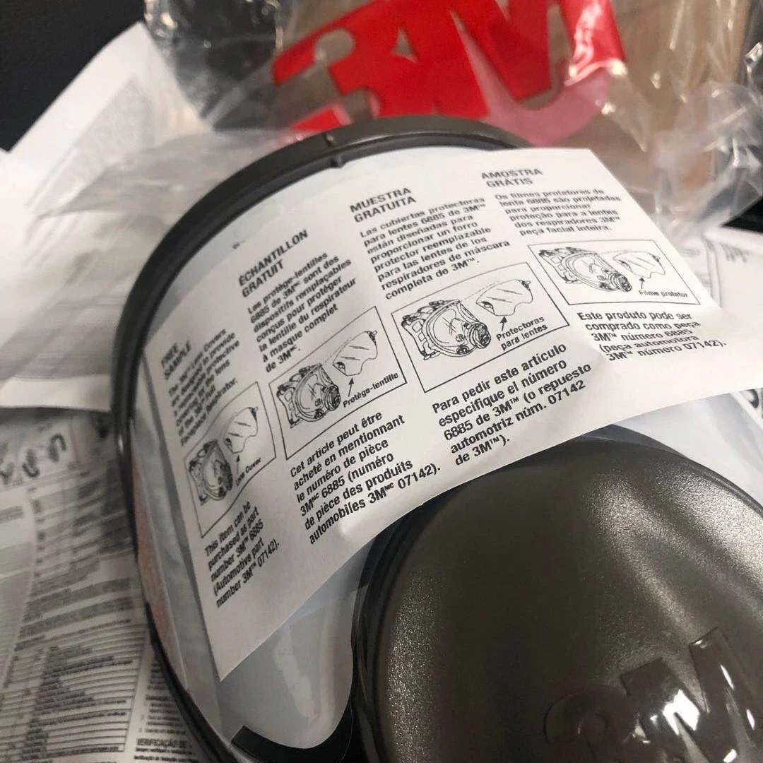 1Pc 6800 Chemical Gas Mask Original Dustproof Respirator Paint Pesticide Spray Silicone Full Face Filters Protection Safety Work