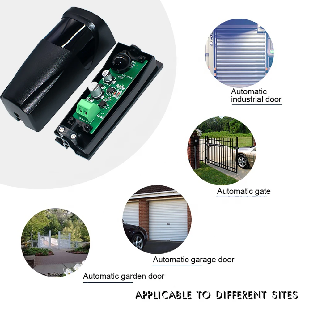 Sensor Infrared Safety Beam Photocell Detector for Garage Gate Door