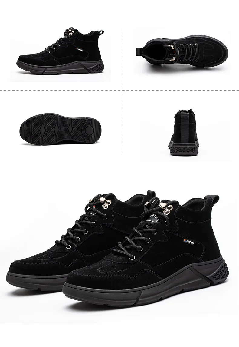 Outdoor Work Shoes Anti Smash Safety Boots Construction Work Shoes Steel Toe Cap Working Boots Puncture-proof Shoes