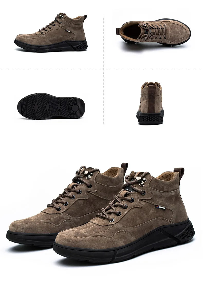 Outdoor Work Shoes Anti Smash Safety Boots Construction Work Shoes Steel Toe Cap Working Boots Puncture-proof Shoes
