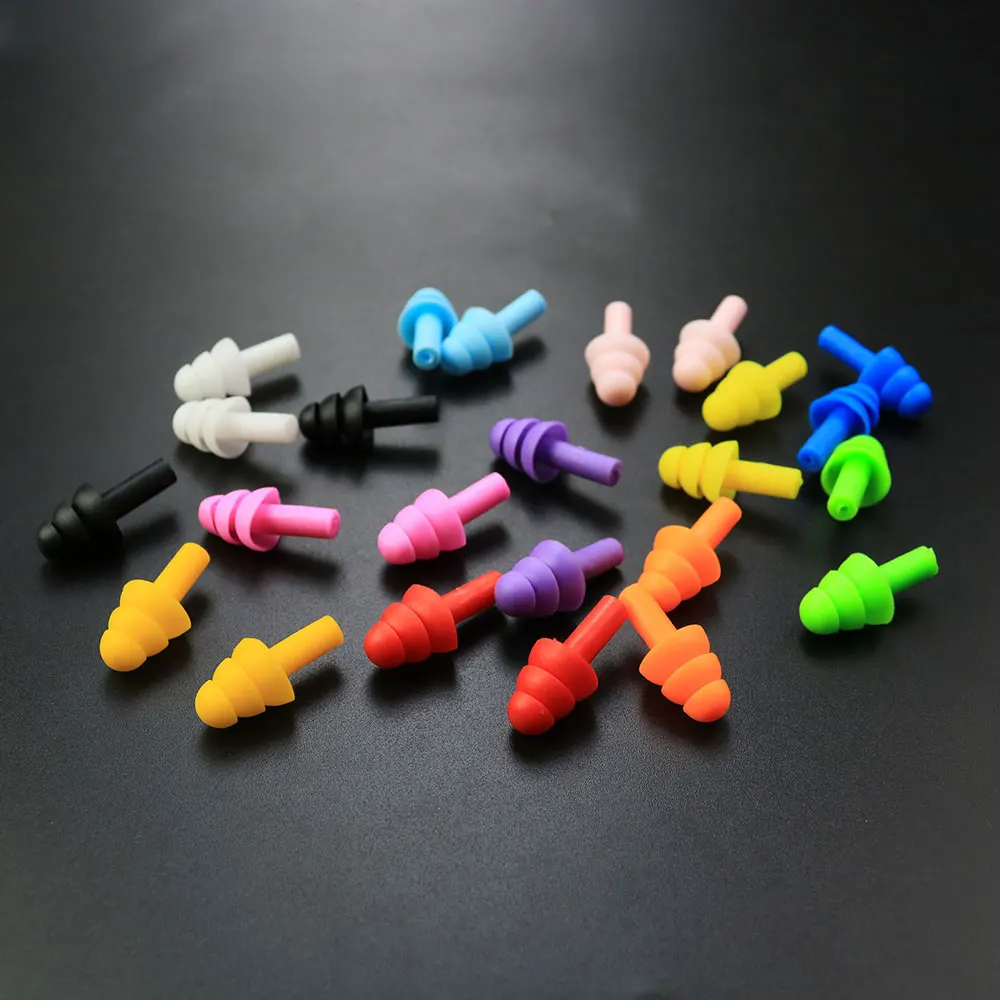 JCD 5Pairs Silicone Ear Plugs Sound Insulation Waterproof Swimming Earplugs Anti-noise Sleeping Plug For Travel Noise Reduction