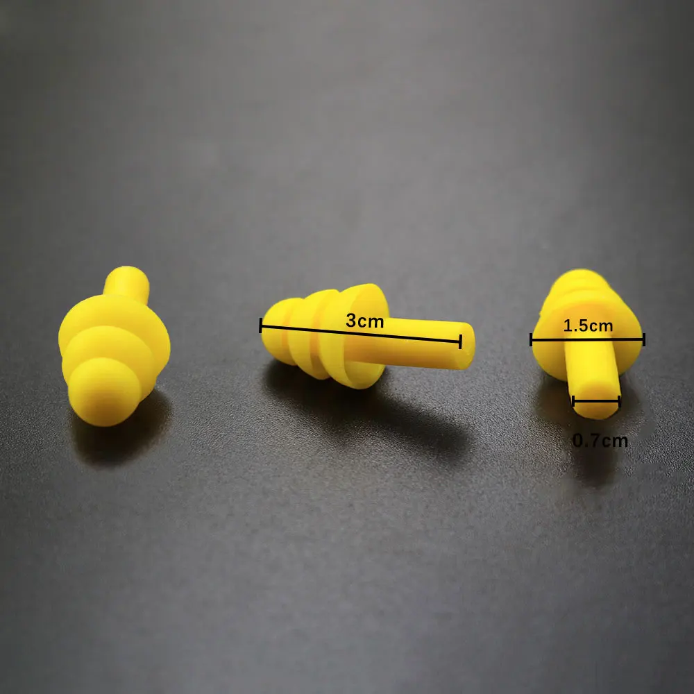 JCD 5Pairs Silicone Ear Plugs Sound Insulation Waterproof Swimming Earplugs Anti-noise Sleeping Plug For Travel Noise Reduction