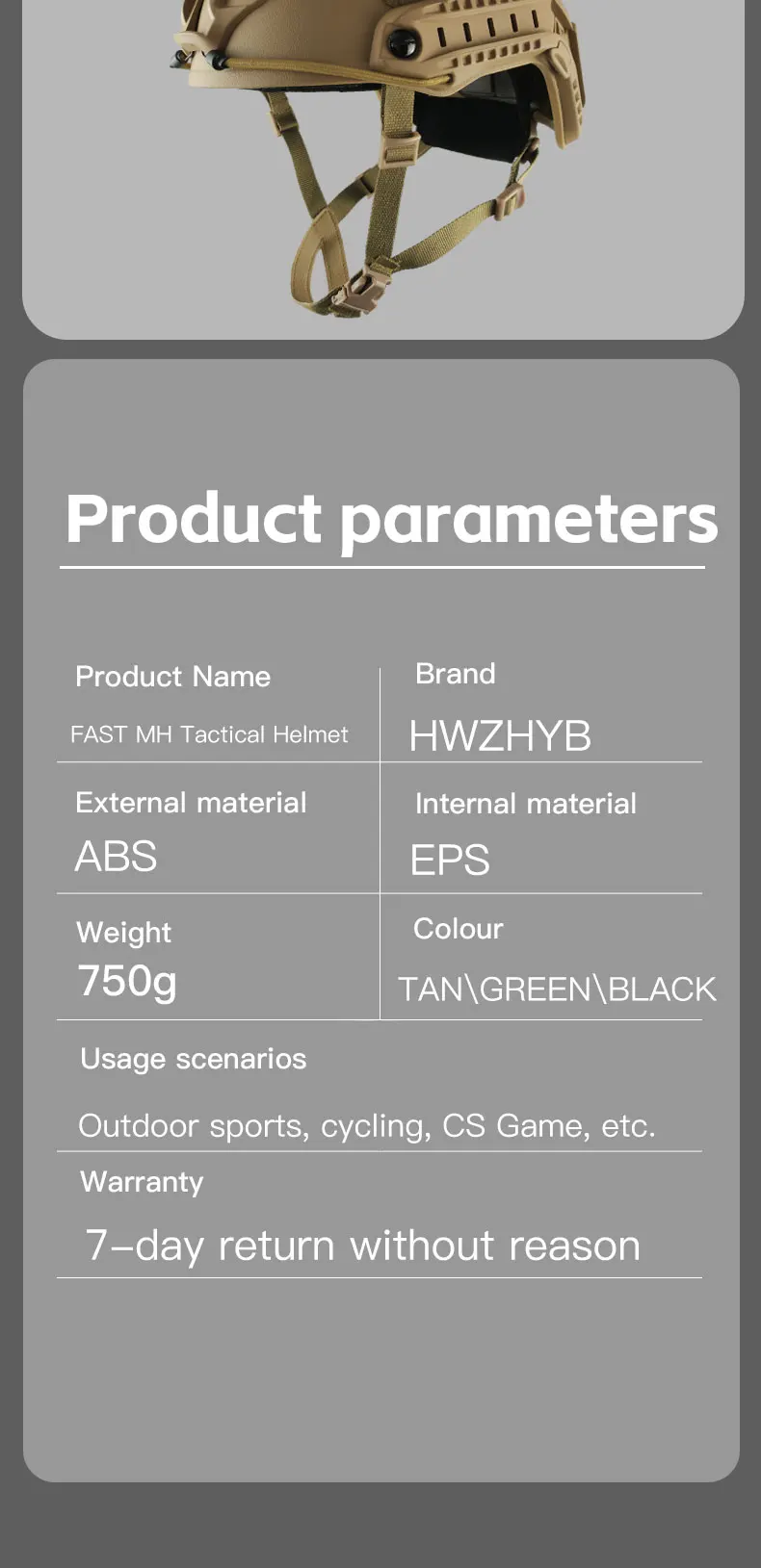 FAST Tactical Protective Helmet Airsoft MH Helmet ABS New Thickened Outdoor PJ Air Gun Shooting CS Protective Equipment